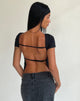 Image of Anita Open Back Top in Black
