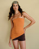 Image of Arimbi Bandeau Top in Sunset Orange