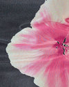 Black with Pink Watercolour Flower
