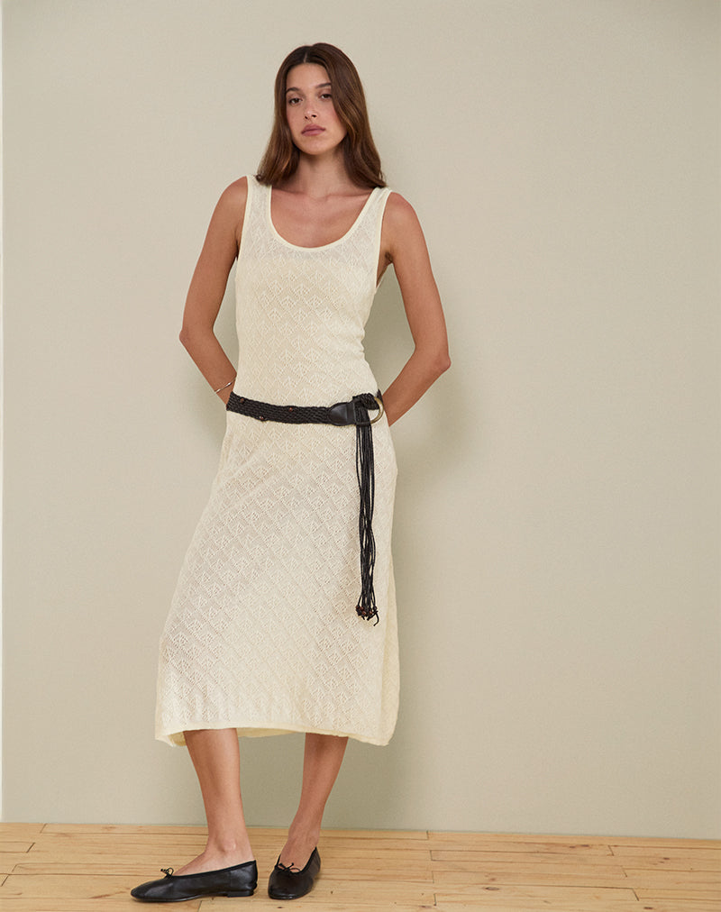 spell maggie midi dress Spell Maiden Lace Midi Dress Antique White / XL