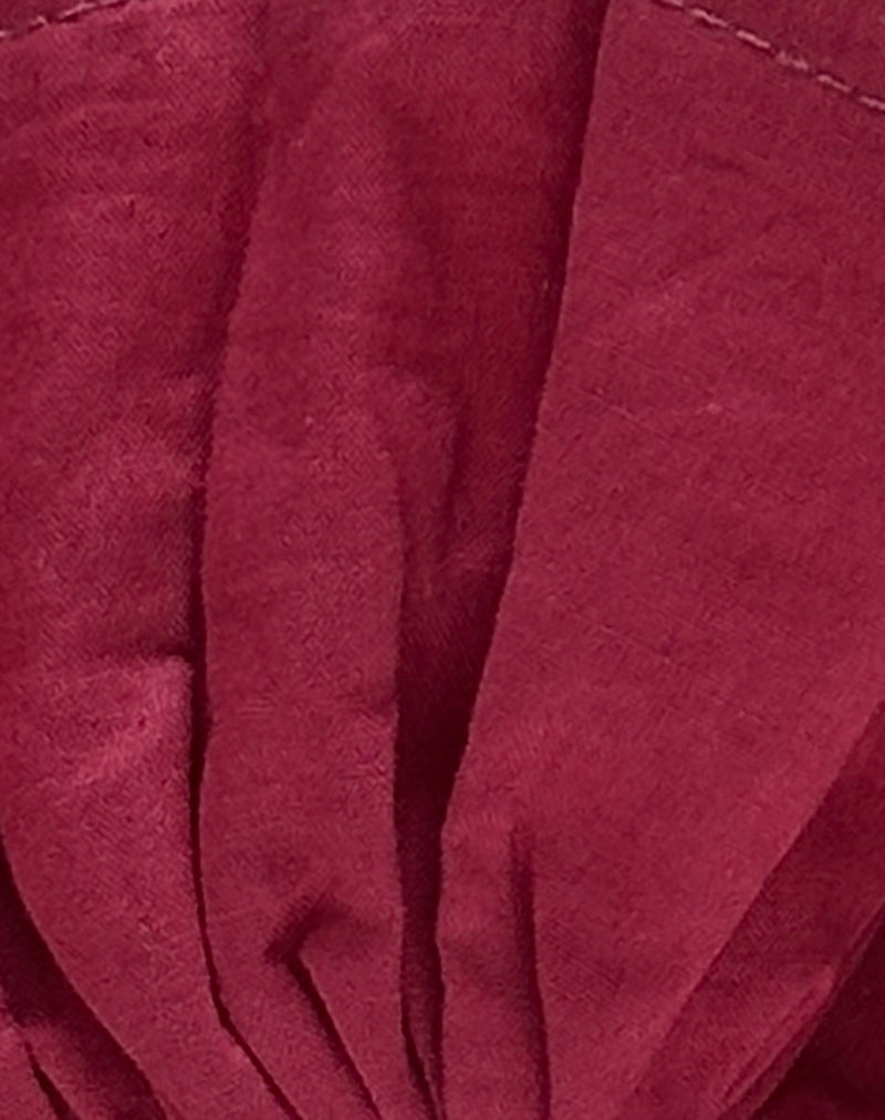 Red Solid Scrunchie main image 1