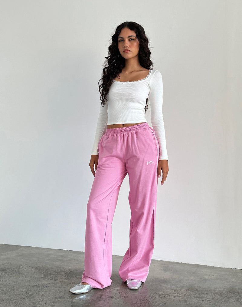 90s Y2K Juicy Couture Velour Pants Wide Leg Pink Sweatpants Womens
