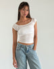 Image of Charya Off The Shoulder Top in Off White