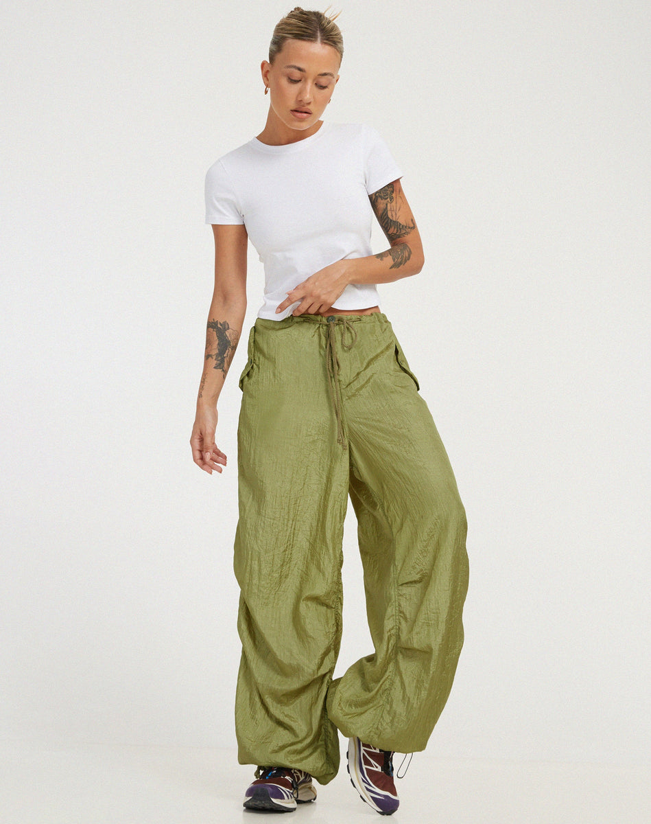 Parachute Pickle Wide Leg Cargo Trousers | Chute