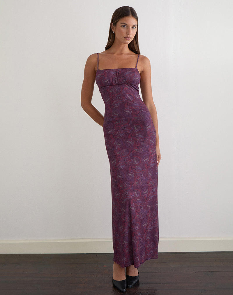 paisley maxi dress Darsih Maxi Dress in Regal Paisley Purple