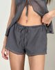 Image of Elletra Short in Crinkle Chiffon Grey