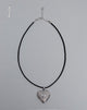 Image of Harley Cord Heart Locket Necklace by Gemini Jewels