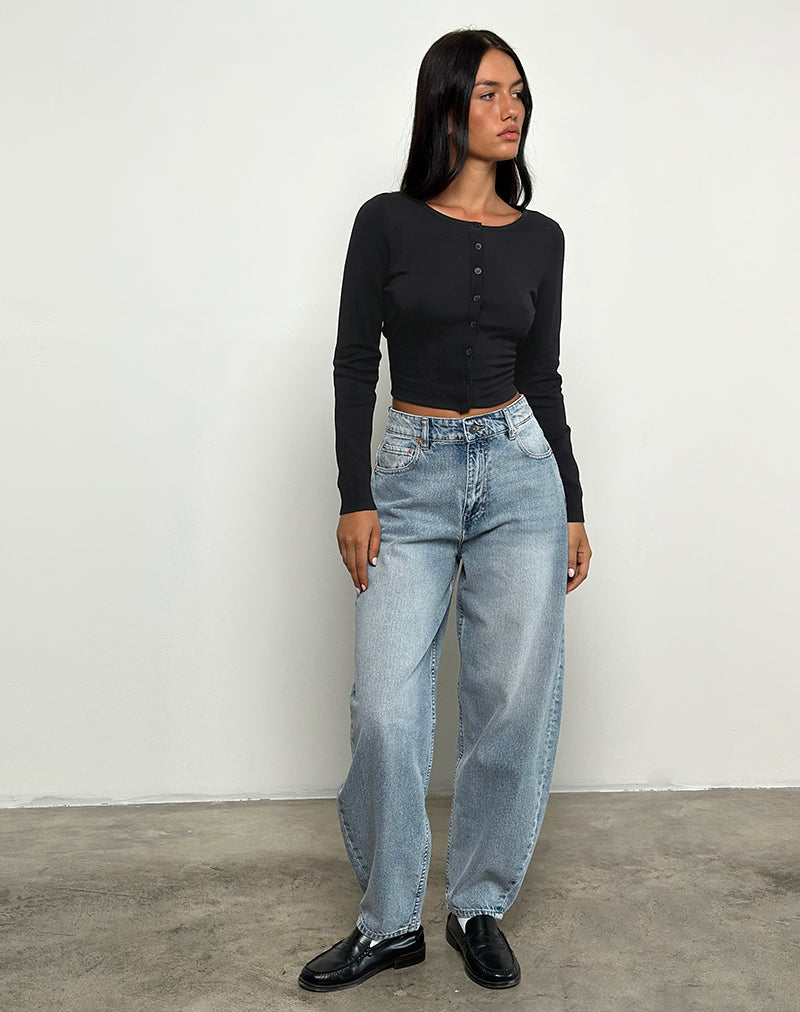 Motel Rocks ローライズ　ジーンズ　ストレート　モーテルロック Steel Blue Low Rise Straight Leg Jeans | Parallel