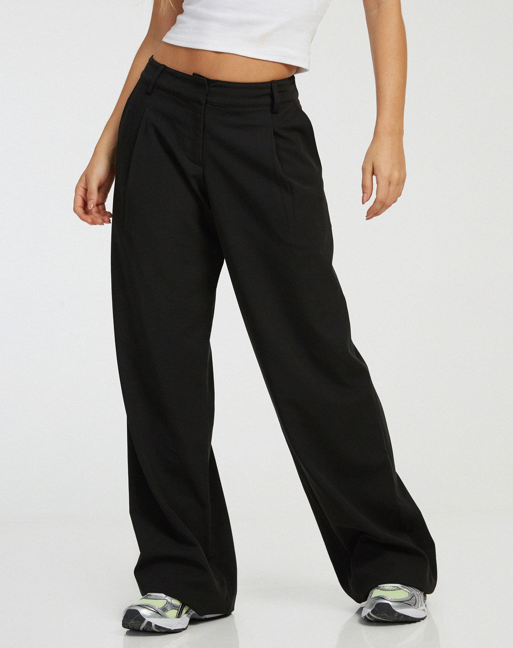 Hondra Wide Leg Trouser in Black
