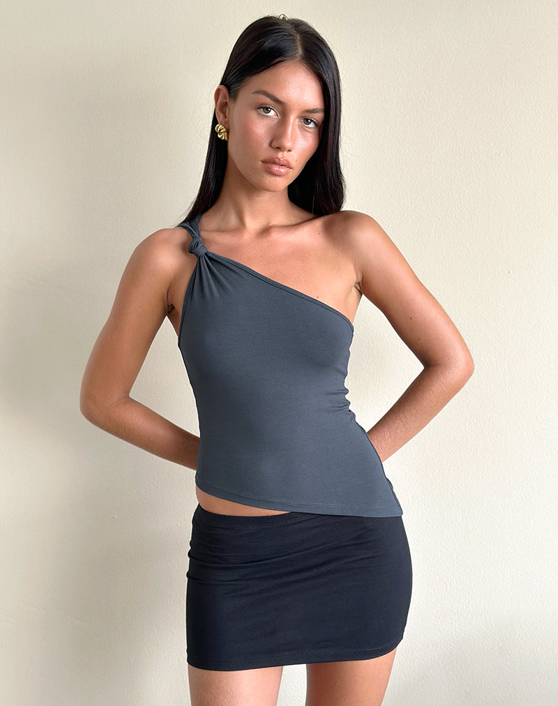 Idra Asymmetric Top in Jersey Ocean Storm , One Shoulder , Longline Idra Asymmetric Top in Jersey Ocean Storm , One Shoulder , Longline