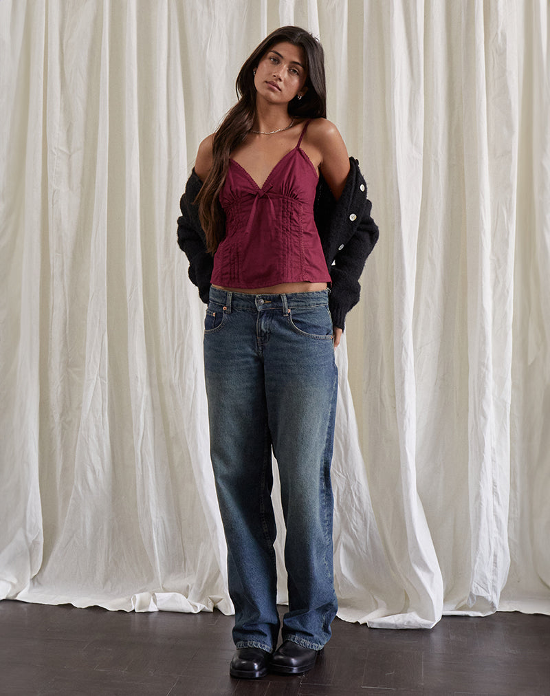Burgundy Cami Top | Jepuni – motelrocks-com-us