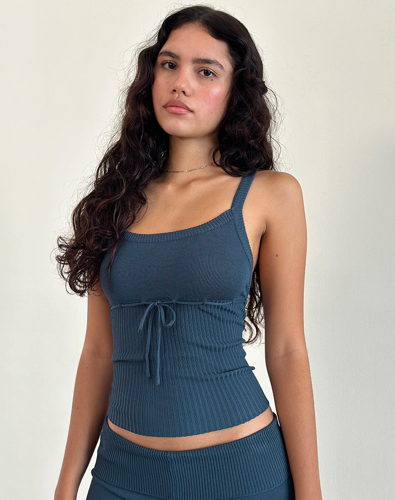 Ocean Storm Rib Knit Top | Joanie – motelrocks-com-us