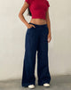 Image of Kaomy Wide Leg Trouser in Navy