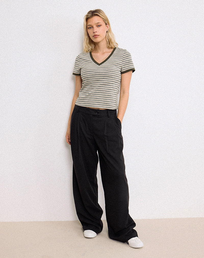 Black Oversized Wide Leg Trousers | Sakira – motelrocks-com-us