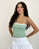 Image of Kinaya Cami Top in Blue and Yellow Check