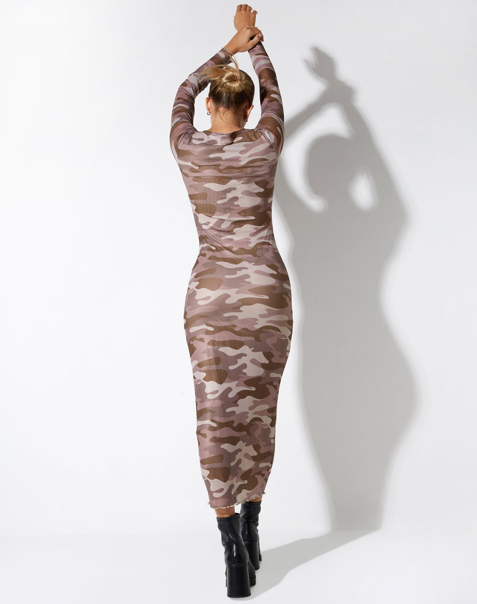 Third Day Midi Dress Camo main image 0