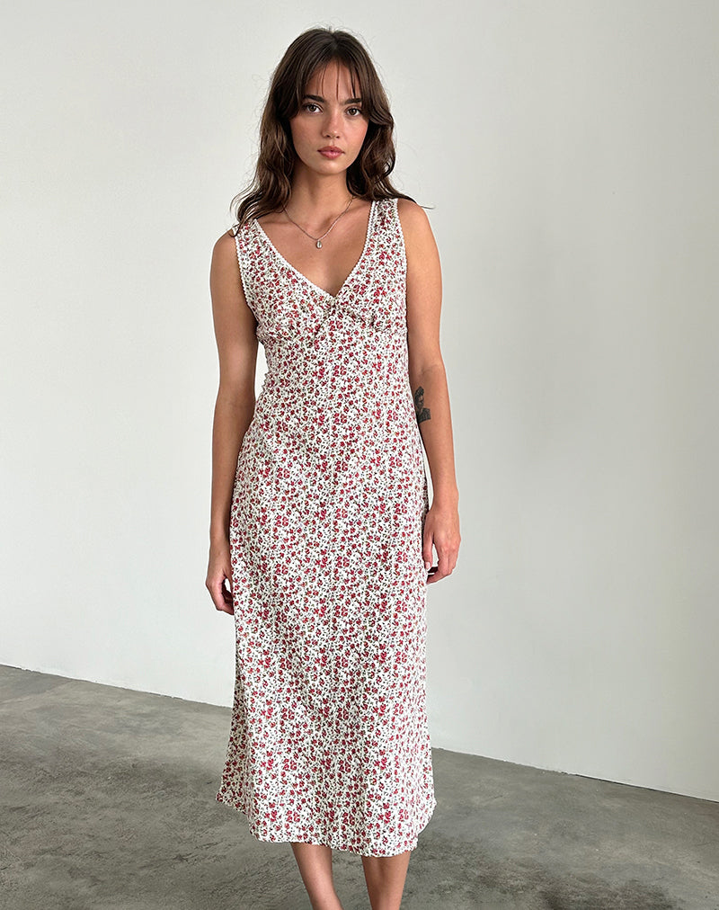 midi dress motel rocks Urban X Motel Lativa Midi Dress in Silver