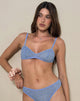 Image of Lindap Bra in Floral Lace Blue