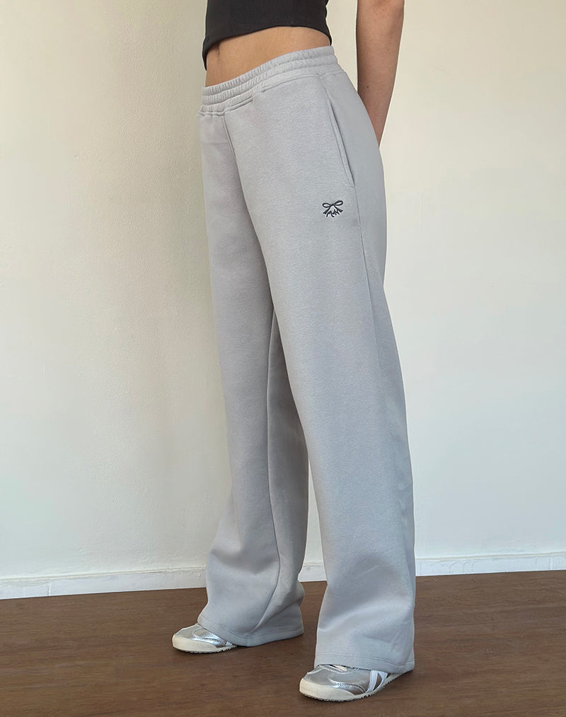 Everlast Wide Leg Sweatpants-Grey-XS