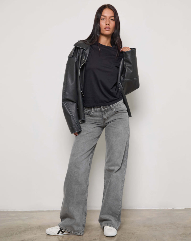 Motel Rocks ローライズ　ジーンズ　ストレート　モーテルロック Steel Blue Low Rise Straight Leg Jeans | Parallel