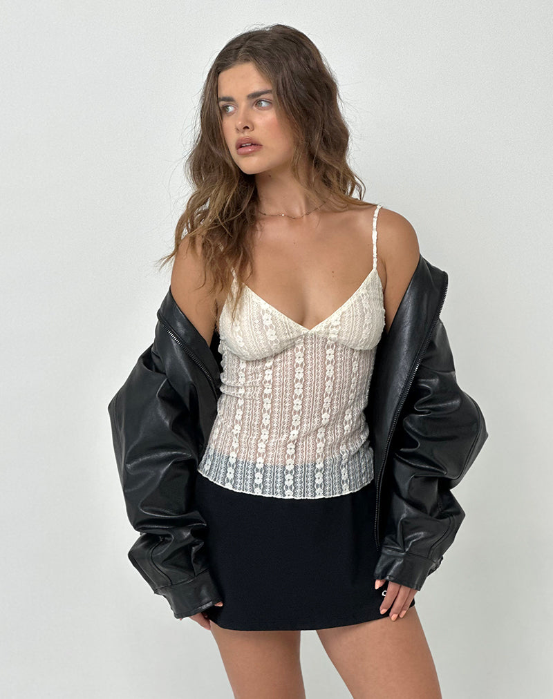 Cream Lace Cami Top | Marinda – motelrocks-com-us