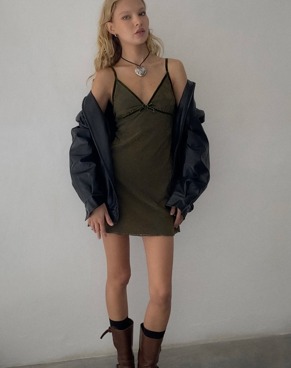 Dark Olive Abstract Botanic Mini Dress | Mevila motelrocks-com-us Dark Olive Abstract Botanic Mini Dress | Mevila motelrocks-com-us