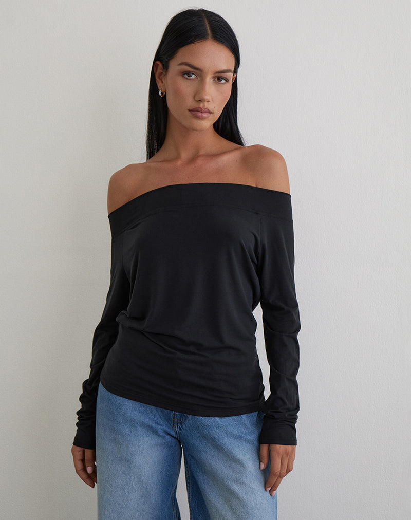 Black Cupro Multi Tie Top | Nezuko – motelrocks-com-us