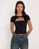 Image of Novalie Vest Top in Black