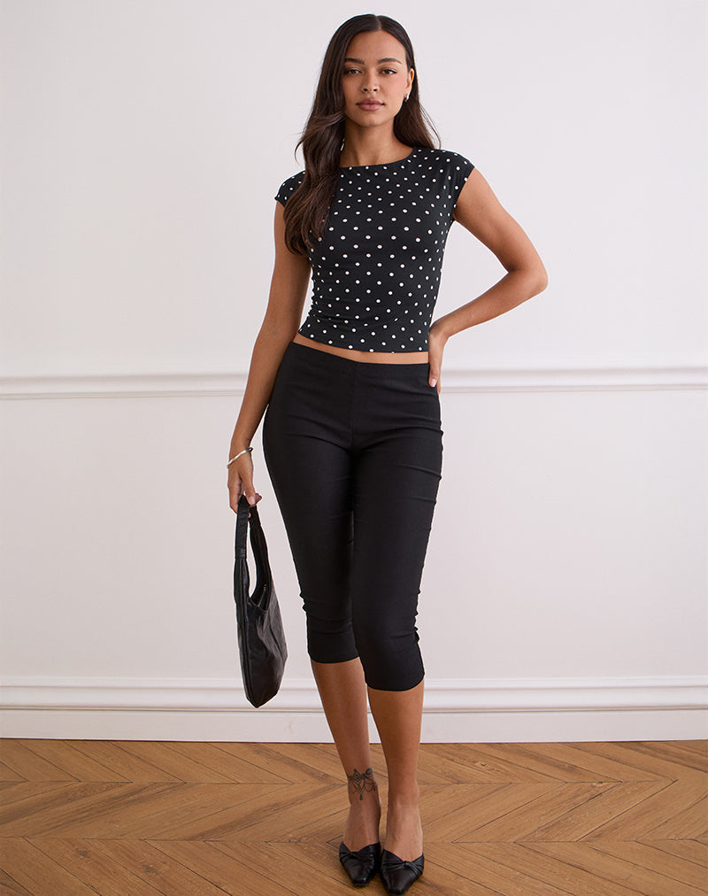 Black Polka Dot Top | Nova – motelrocks-com-us