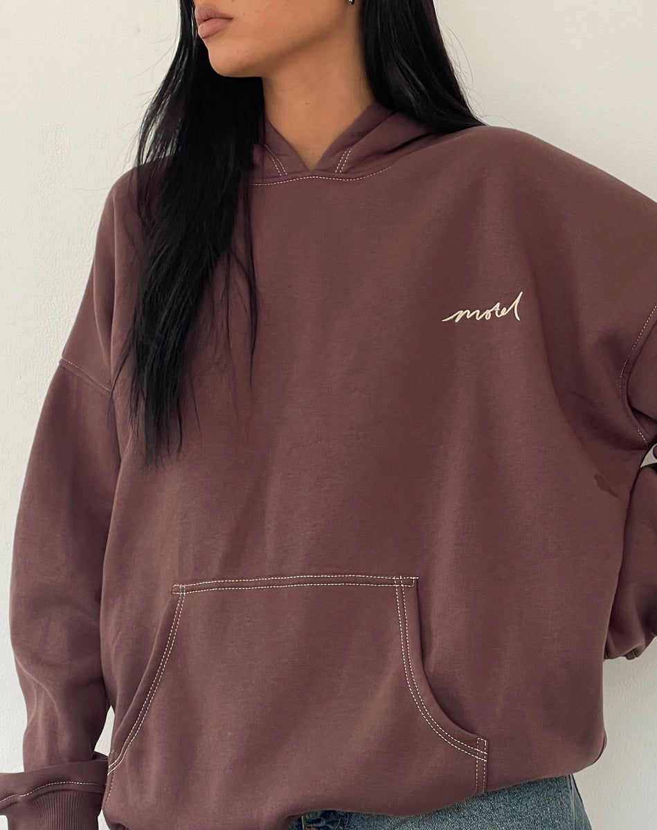 mahogany nike hoodie