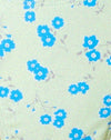 Ditsy Flower Lime Blue