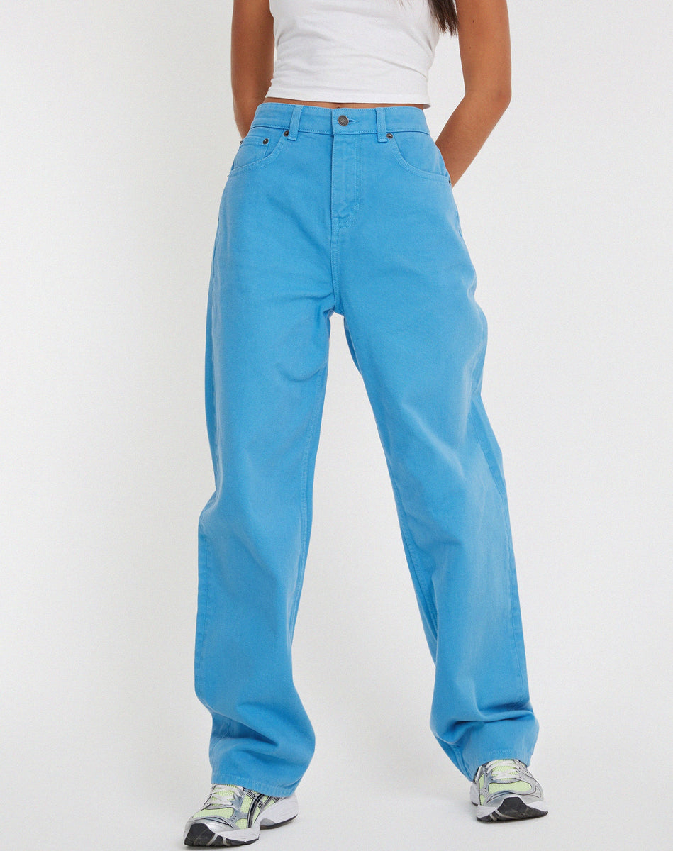 【BOK PLACE】Life wide denim pants NINI JEANS | Black Pinstripe Denim