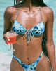 Image of Ricoa Bikini Top in Blue Flower