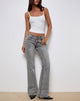 Image of Rigid Low Rise Flare Jeans in Grey Wash