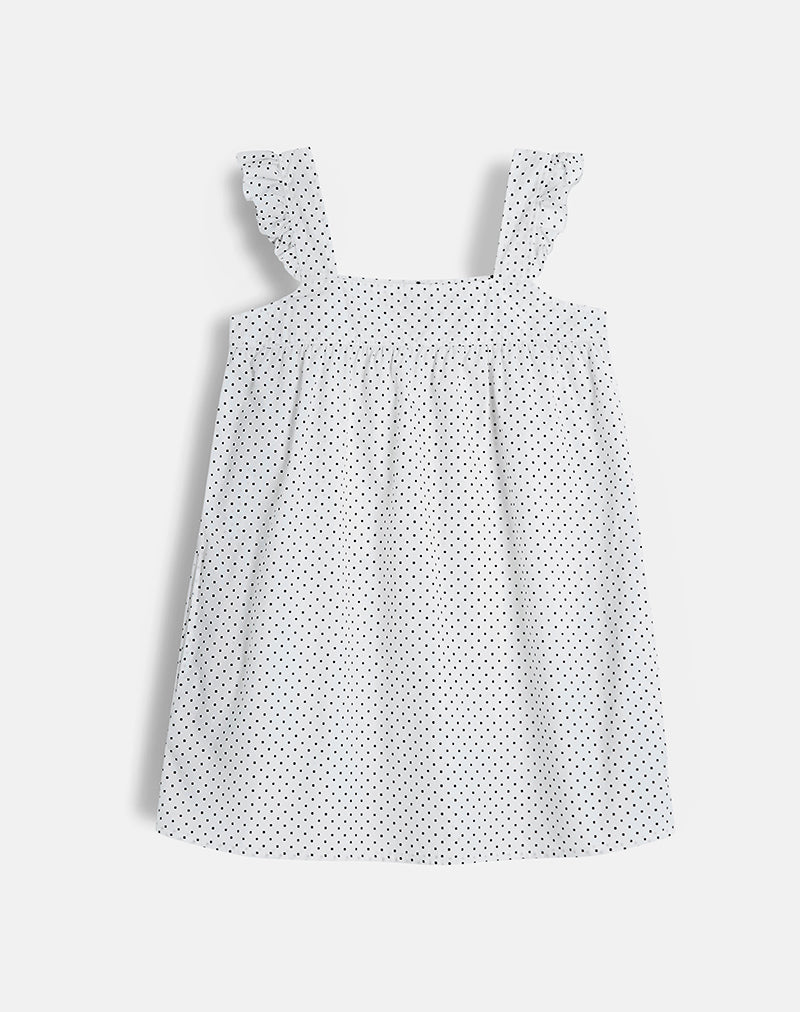 sanaly mini dress in mini gingham brown White with Black Micro Polka Dot Smock Printed linen Size:22W piece Follow Your Heart High line skirt that crops