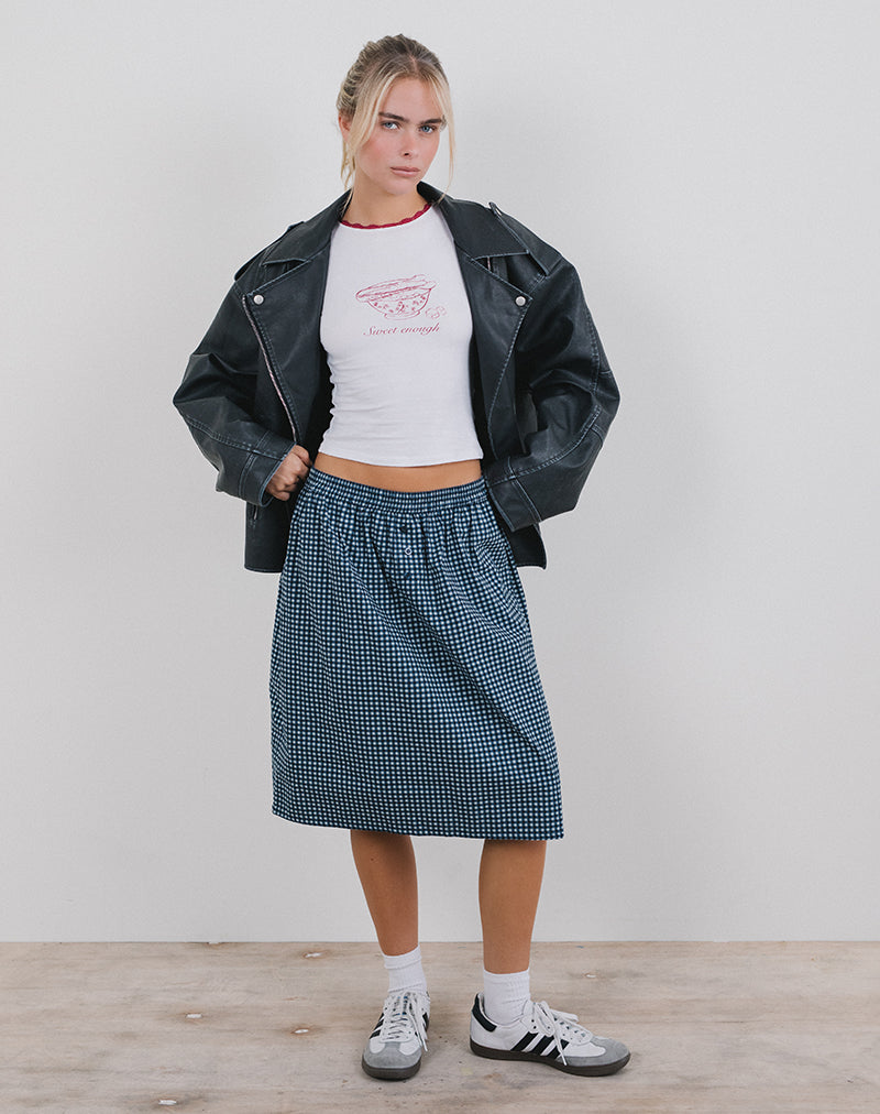 ANDMARY】Mia check skirt
