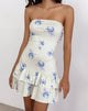 Image of Sitav Dress in Floral Stripe Cream