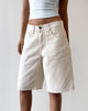 Image of Low Rise Skater Short in Off White