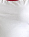 White with Adrenaline Red Binding