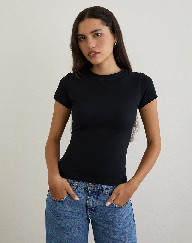 Image of Sutin Tee in Black