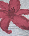 Grey Marl Painted Flower Graphic