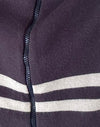 Charcoal with Light Grey Stripes
