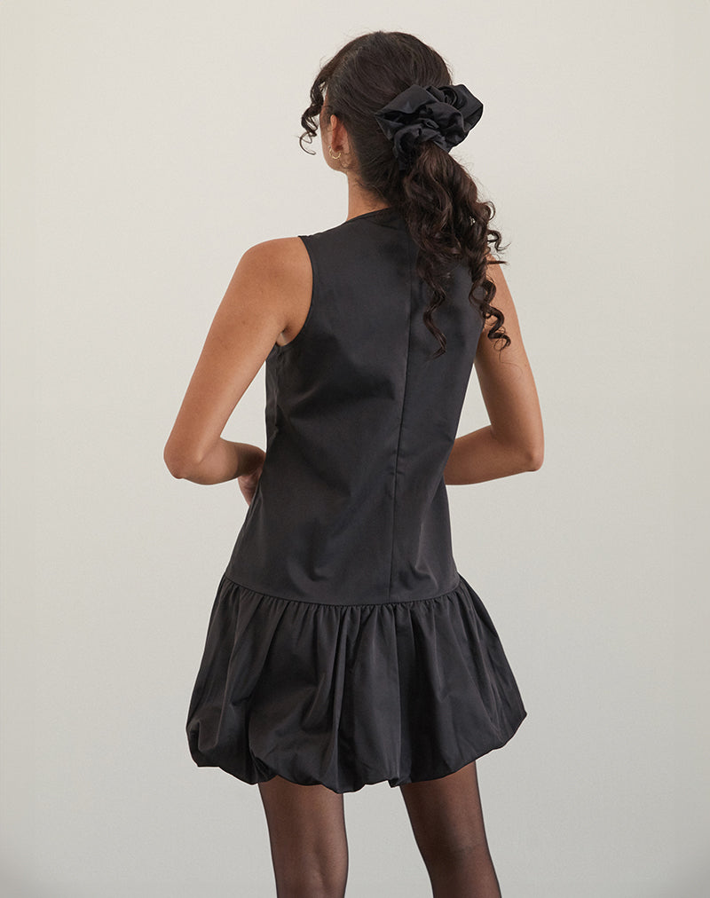 Motel tamilo bubble hem mini dress in Black Motel tamilo bubble hem mini dress in Black
