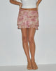 Image of Teo Mini Skirt in Smoky Floral Peach