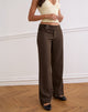 Image of Tova Tie Tailoring Trousers in Chocolate