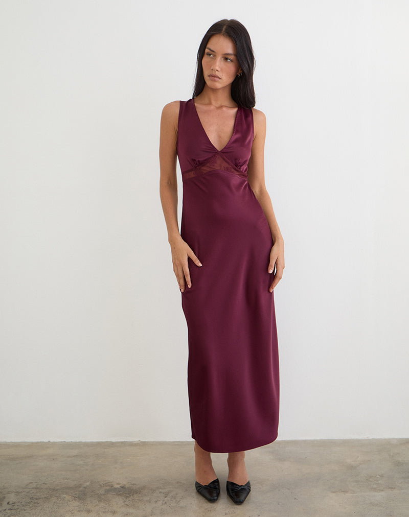 zarita midi dress Motel – Zarita Midaxi Satin Dress – Women – Polyester - XS