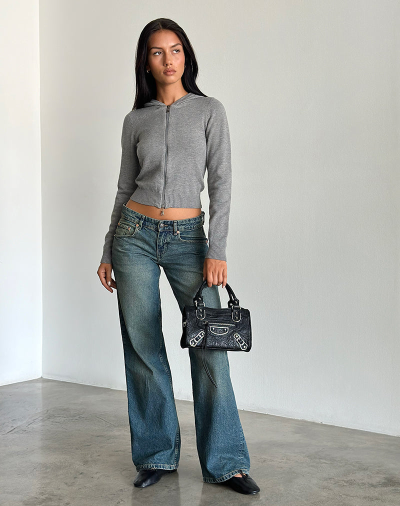 Grey Zip Up Cardigan | Zella – motelrocks-com-us