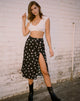 Image of Saika Midi Skirt in Dark Tulip