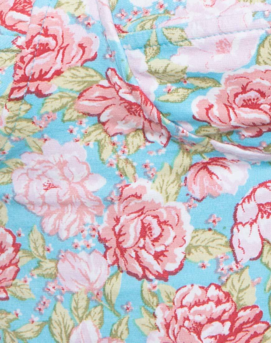 Image of Alvina Bodycon Dress in Bloom Floral Blue Base
