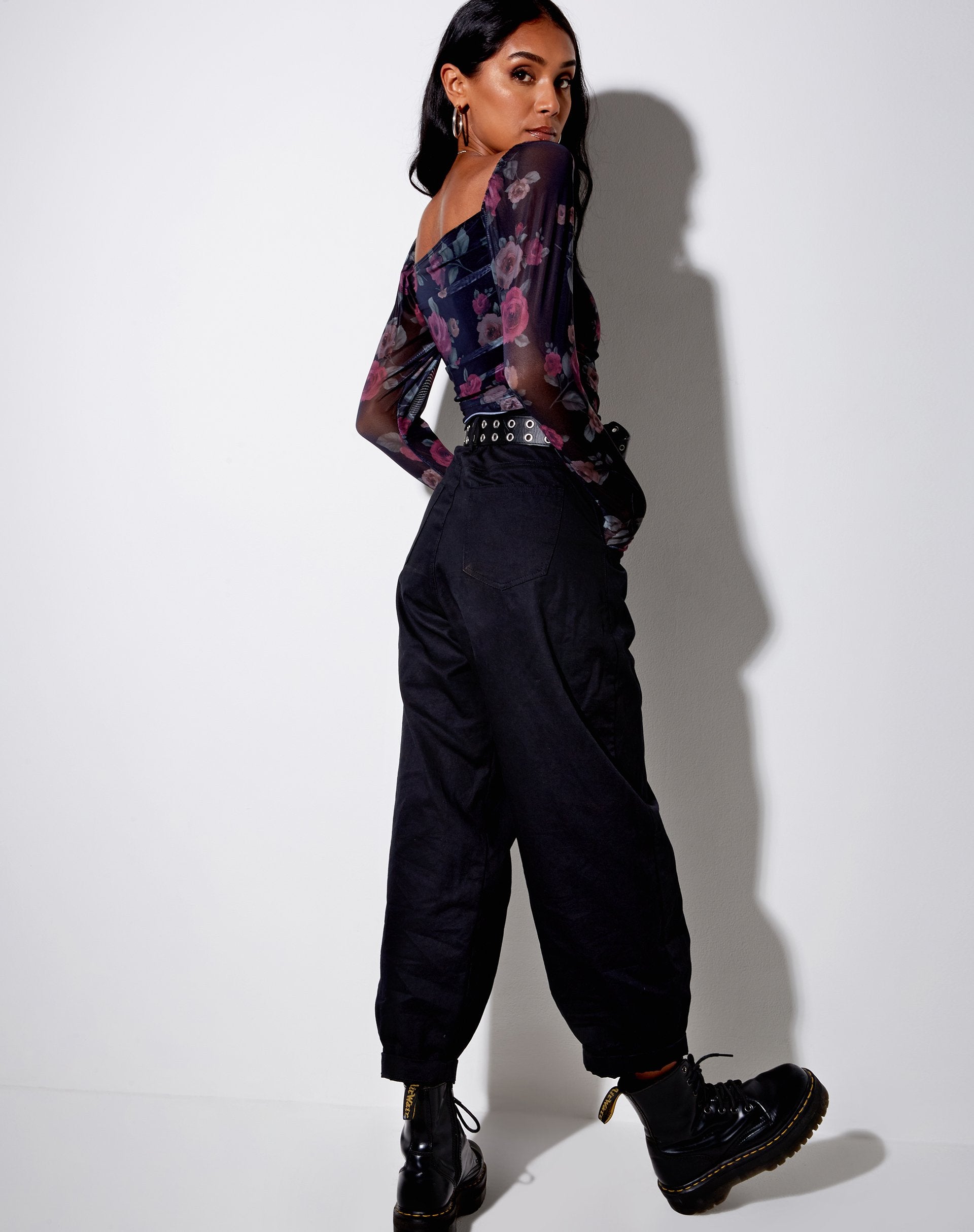 Image of Amara Crop Top in Gothic Rose